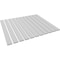 Ekena Millwork 48H x 1T Adjustable PVC Slat Wall Panel Kit w/ 4W Slats, Unfinished contains 11 Slats SWP55X48X1000UN - alternate 4